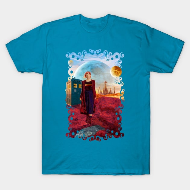 13th Doctor at gallifrey planet T-Shirt by Dezigner007